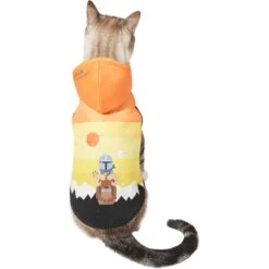 STAR WARS THE MANDALORIAN & GROGU Colorblock Dog & Cat Hoodie -Cat Supplies 311892 PT2. AC SS1800 V1643325996