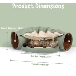 Coziwow By Jaxpety Collapsible Cat Tunnel Bed -Cat Supplies 313503 PT5. AC SS1800 V1663608804