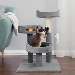 Pet Adobe 2-Tier 27.5-in Cat Tree 10 Pet Adobe 2-Tier 27.5-in Cat Tree -Cat Supplies 314979 PT3. AC SS1800 V1626394913