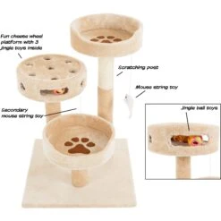 Pet Adobe 3-Tier 27.5-in Cat Tree & Condo 11 Pet Adobe 3-Tier 27.5-in Cat Tree & Condo -Cat Supplies 314981 PT2. AC SS1800 V1626393097