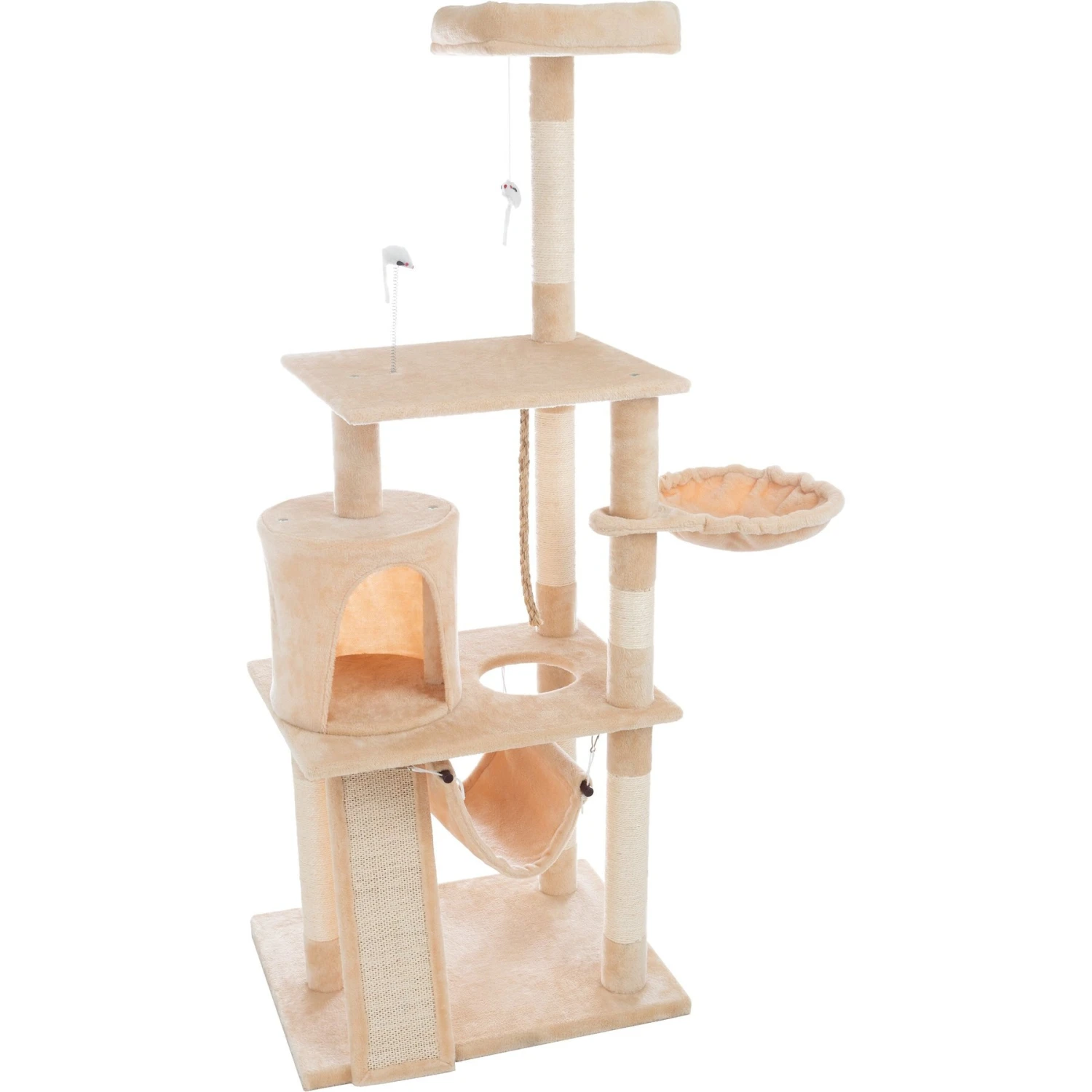 Pet Adobe 4-Tier 61.5-in Cat Tree & Condo 9 Pet Adobe 4-Tier 61.5-in Cat Tree & Condo - Image 7