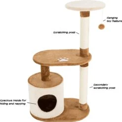 Pet Adobe Multi-Level 37.5-in Cat Tree & Condo -Cat Supplies 315008 PT2. AC SS1800 V1626386802
