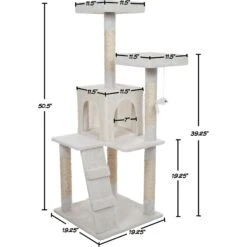 Pet Adobe Multi-Level 50.25-in Cat Tree -Cat Supplies 315021 PT1. AC SS1800 V1626385602