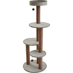Two By Two The Pine 59-in Cat Tree, Gray -Cat Supplies 316948 PT2. AC SS1800 V1642640789