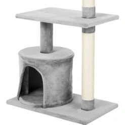 Frisco 61-in Faux Fur Cat Tree & Condo & Frisco 38-in Cat Tree With Condo, Top Perch & Toy -Cat Supplies 318964 PT7. AC SS1800 V1630364512