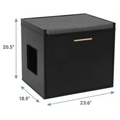 Frisco Drop Down Door Bench Cat Litter Box Cover 8 Frisco Drop Down Door Bench Cat Litter Box Cover -Cat Supplies 322629 PT2. AC SS1800 V1653488860