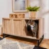 Frisco Walkway Entrance Two Door Bench Cat Litter Box Cover