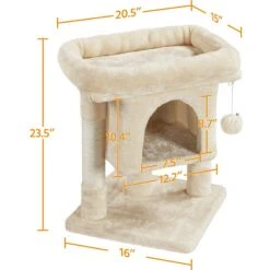 Yaheetech 2-Level 23.5-in Plush Cat Tree & Condo -Cat Supplies 325666 PT2. AC SS1800 V1631142401
