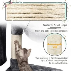 Yaheetech 4-Level 38-in Plush Cat Tree & Condo -Cat Supplies 325680 PT6. AC SS1800 V1631154680