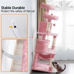Yaheetech 62.2-in Multi-Level Cat Tree -Cat Supplies 325684 PT8. AC SS1800 V1635864083