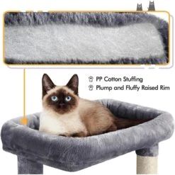 Yaheetech 46.5-in Plush Cat Tree -Cat Supplies 325697 PT3. AC SS1800 V1631151082