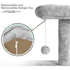 Yaheetech Activity Town 53.5-in Plush Cat Tree -Cat Supplies 325706 PT6. AC SS1800 V1631140595