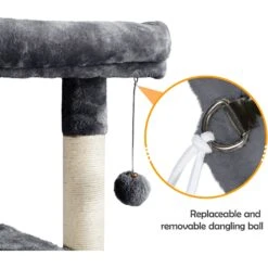 Yaheetech 56.5-in Multilevel Cat Tree -Cat Supplies 325712 PT6. AC SS1800 V1662668140