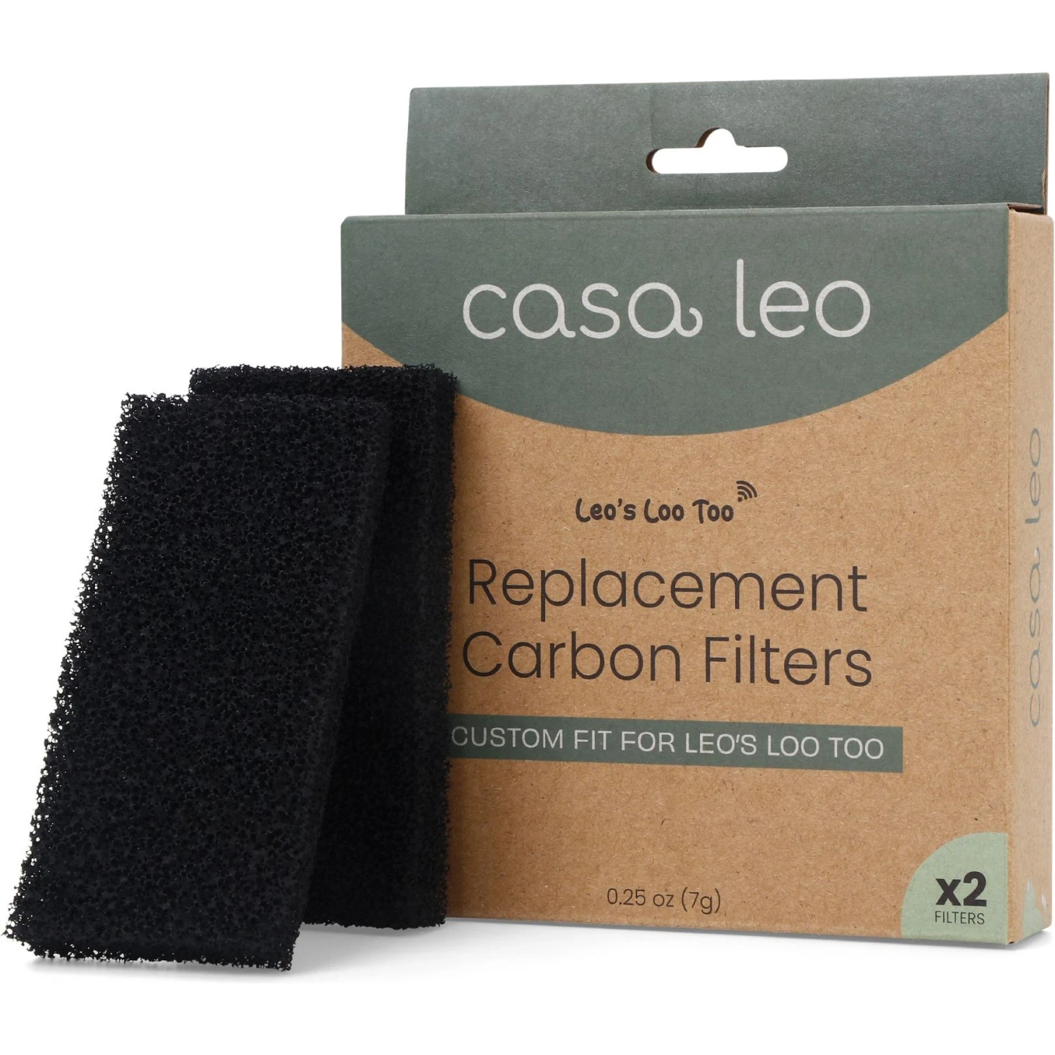 Casa Leo Leo's Loo Too Cat Replacement Filters, 2 Count 3 Casa Leo Leo's Loo Too Cat Replacement Filters, 2 Count