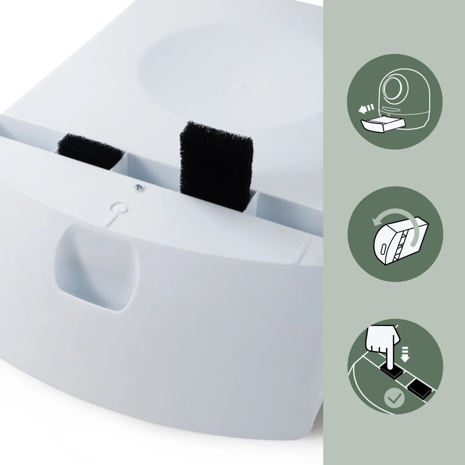 Casa Leo Leo's Loo Too Cat Replacement Filters, 2 Count 6 Casa Leo Leo's Loo Too Cat Replacement Filters, 2 Count - Image 4