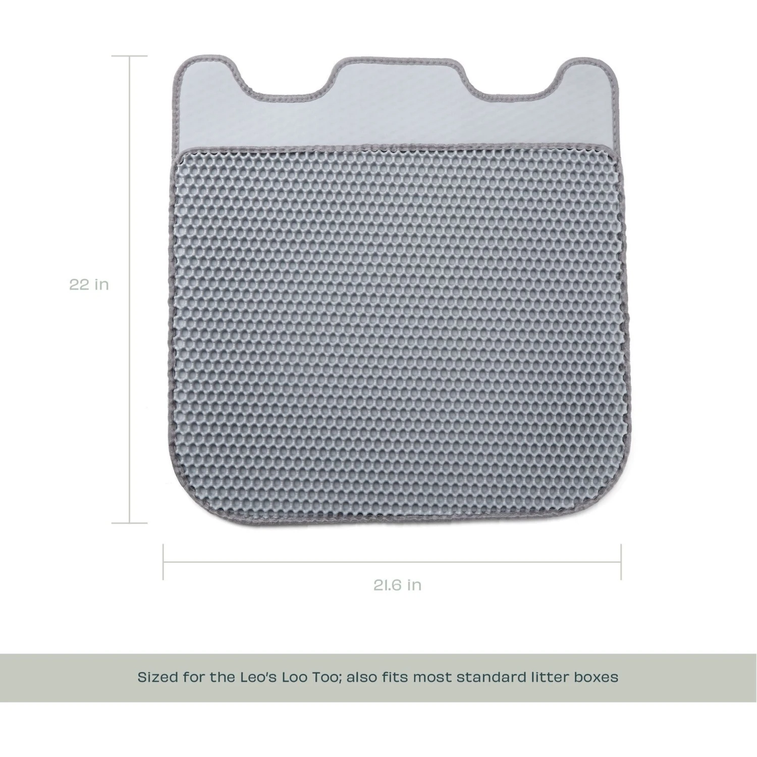 Casa Leo Leo's Loo Cat Litter Mat, Grey 7 Casa Leo Leo's Loo Cat Litter Mat, Grey - Image 5