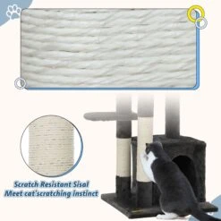 Coziwow By Jaxpety 33-in Small Cat Climbing Tree & Condo 17 Coziwow By Jaxpety 33-in Small Cat Climbing Tree & Condo -Cat Supplies 330932 PT6. AC SS1800 V1677074145