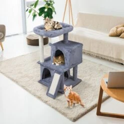 Coziwow By Jaxpety Faux Fur Cat Tree Tower & Condos With Scratch Posts, 34-inch, Grey 13 Coziwow By Jaxpety Faux Fur Cat Tree Tower & Condos With Scratch Posts, 34-inch, Grey -Cat Supplies 330934 PT2. AC SS1800 V1632320822