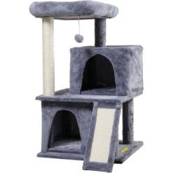 Coziwow By Jaxpety Faux Fur Cat Tree Tower & Condos With Scratch Posts, 34-inch, Grey 14 Coziwow By Jaxpety Faux Fur Cat Tree Tower & Condos With Scratch Posts, 34-inch, Grey -Cat Supplies 330934 PT3. AC SS1800 V1632320499