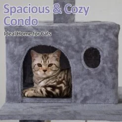 Coziwow By Jaxpety 58-in Cat Tree & Condo With Hammock, Grey 17 Coziwow By Jaxpety 58-in Cat Tree & Condo With Hammock, Grey -Cat Supplies 330952 PT6. AC SS1800 V1663608798