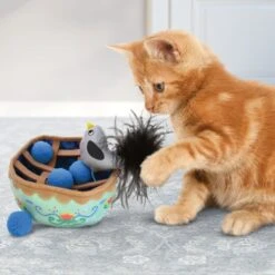 KONG Cat Puzzlements Pie Plush Cat Toy 8 KONG Cat Puzzlements Pie Plush Cat Toy -Cat Supplies 331294 PT2. AC SS1800 V1633528673