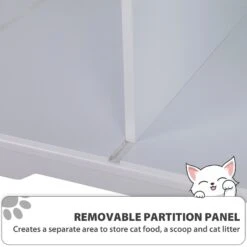 Coziwow By Jaxpety Wooden Storage Bench Cat Litter Box -Cat Supplies 333351 PT5. AC SS1800 V1681828735