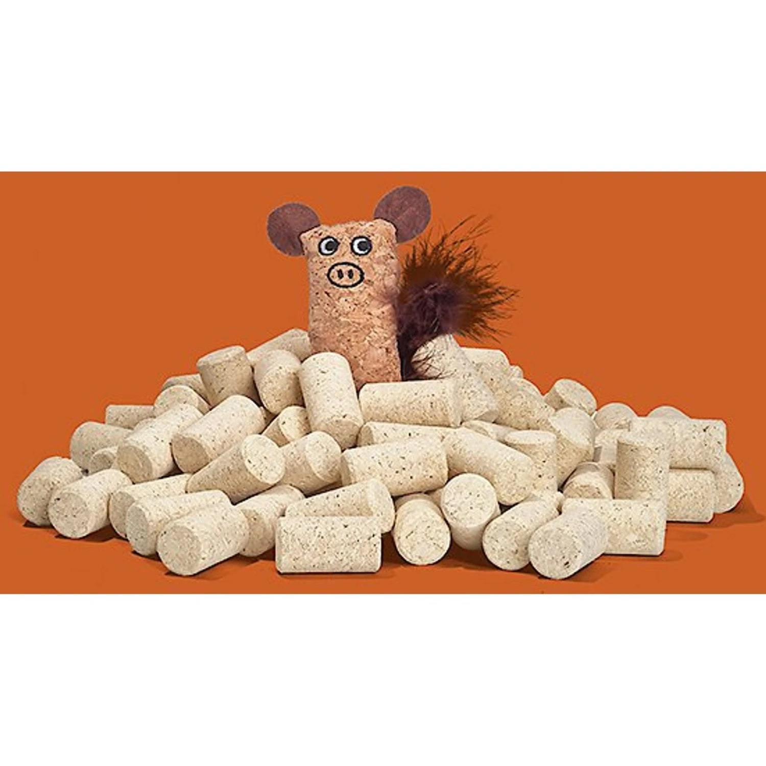 Litterbox.com Cork Pig Cat Toy 4 Litterbox.com Cork Pig Cat Toy - Image 2