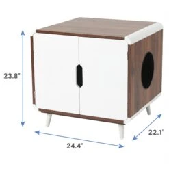 Frisco Mid-Century Modern Side Table Cat Litter Box Cover 8 Frisco Mid-Century Modern Side Table Cat Litter Box Cover -Cat Supplies 334645 PT2. AC SS1800 V1653488914
