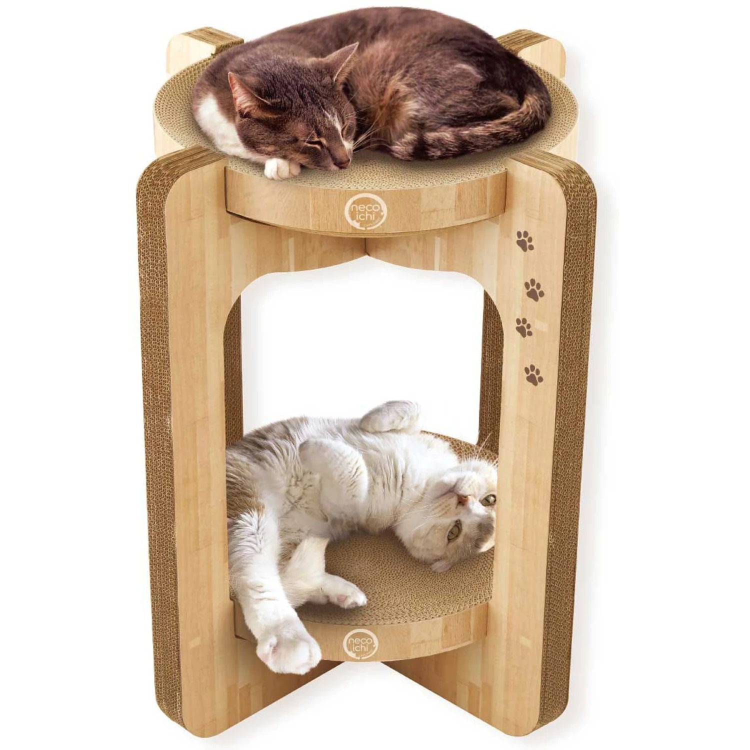 Necoichi Cozy Cat Scratcher Tower Toy 3 Necoichi Cozy Cat Scratcher Tower Toy