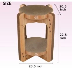 Necoichi Cozy Cat Scratcher Tower Toy 15 Necoichi Cozy Cat Scratcher Tower Toy -Cat Supplies 336322 PT4. AC SS1800 V1674730083