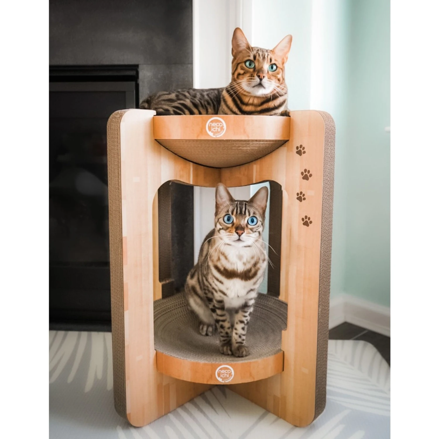 Necoichi Cozy Cat Scratcher Tower Toy 9 Necoichi Cozy Cat Scratcher Tower Toy - Image 7