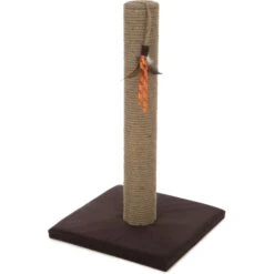 SmartyKat Simply Scratch Jute Cat Scratch Post With Feather Cat Toy -Cat Supplies 336397 PT1. AC SS1800 V1634310456