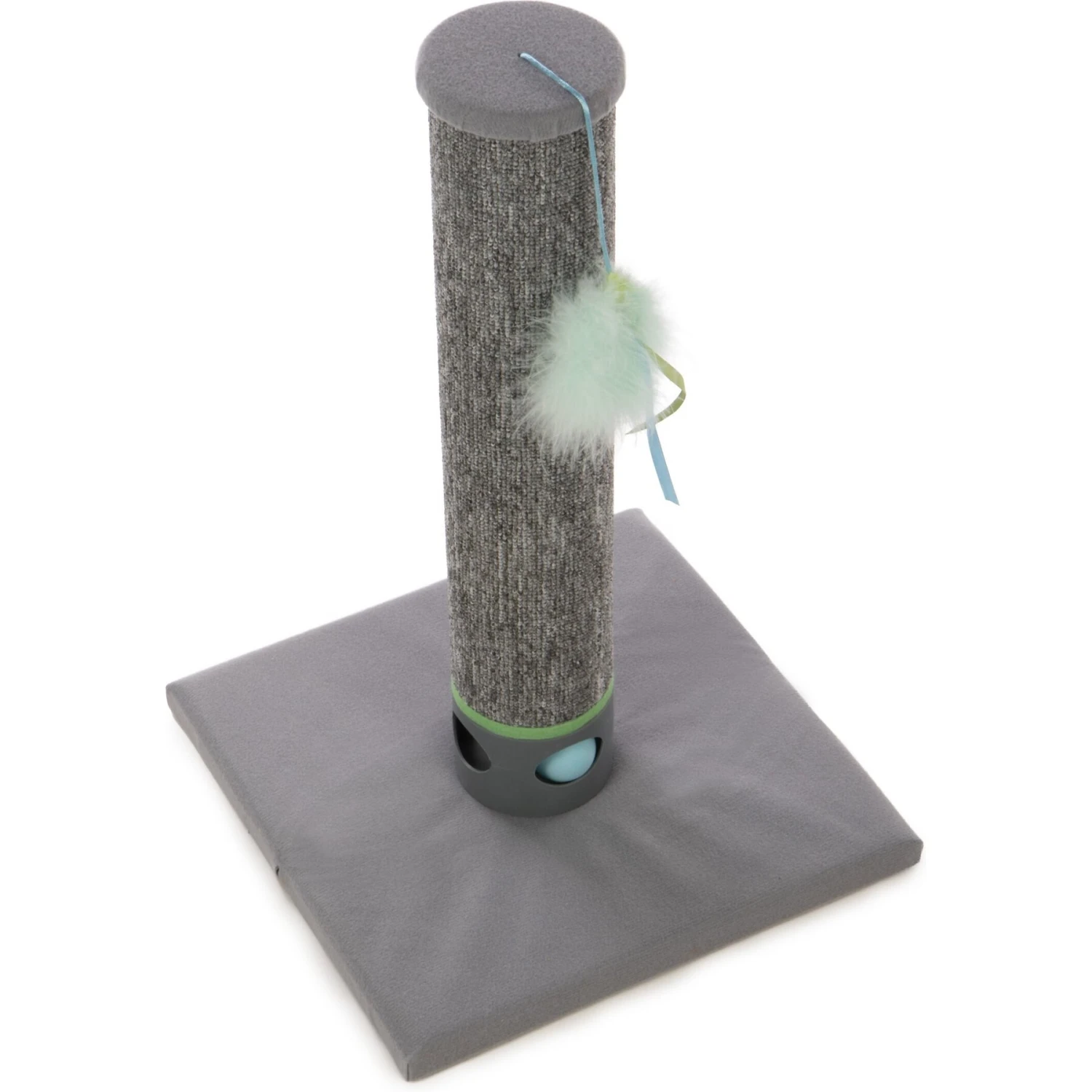 SmartyKat Playful Post Carpet Cat Scratching Post With Track Toy Base 8 SmartyKat Playful Post Carpet Cat Scratching Post With Track Toy Base - Image 6