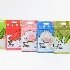 Michu Natural Clumping Flushable Tofu Cat Litter, 5.5-lbs Bag -Cat Supplies 344824 PT1. AC SS1800 V1635518493