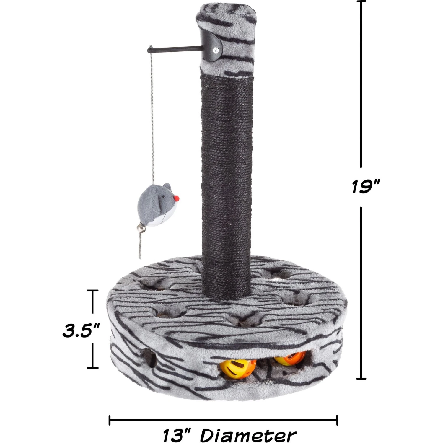 Pet Adobe Interactive 19-in Sisal Cat Scratching Post 4 Pet Adobe Interactive 19-in Sisal Cat Scratching Post - Image 2