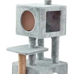 Two By Two The Empire Cat Tree, Medium, Grey -Cat Supplies 346909 PT5. AC SS1800 V1638316356