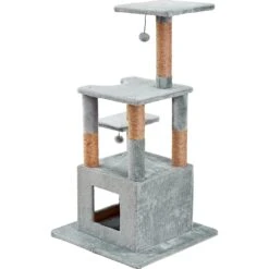Two By Two The McIntosh Cat Tree, Medium, Grey -Cat Supplies 346913 PT5. AC SS1800 V1638315727