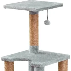 Two By Two The McIntosh Cat Tree, Medium, Grey -Cat Supplies 346913 PT6. AC SS1800 V1638310935