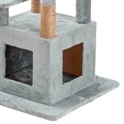 Two By Two The McIntosh Cat Tree, Medium, Grey -Cat Supplies 346913 PT7. AC SS1800 V1638312703