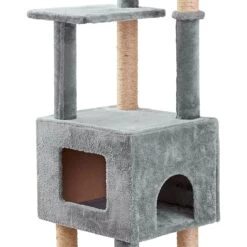 Two By Two The Honeycrisp Cat Tree, Large, Grey 16 Two By Two The Honeycrisp Cat Tree, Large, Grey -Cat Supplies 346921 PT6. AC SS1800 V1638310668