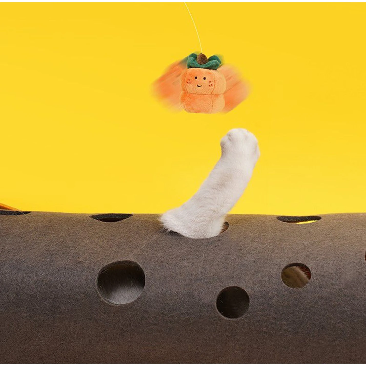 ZEZE "The Cheese" Adjustable Tunnel Cat Toy 7 ZEZE "The Cheese" Adjustable Tunnel Cat Toy - Image 5