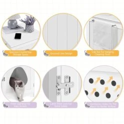 Yaheetech Washroom Bench Enclosed Cat House Cat Litter Box 14 Yaheetech Washroom Bench Enclosed Cat House Cat Litter Box -Cat Supplies 353531 PT3. AC SS1800 V1688149965