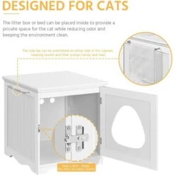 Yaheetech Washroom Bench Enclosed Cat House Cat Litter Box 15 Yaheetech Washroom Bench Enclosed Cat House Cat Litter Box -Cat Supplies 353531 PT4. AC SS1800 V1688149076