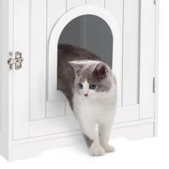 Yaheetech Washroom Bench Enclosed Cat House Cat Litter Box 19 Yaheetech Washroom Bench Enclosed Cat House Cat Litter Box -Cat Supplies 353531 PT8. AC SS1800 V1657657123