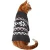 Frisco Gray Chevron Print Dog & Cat Sweater -Cat Supplies 353555 MAIN. AC SS1800 V1659006935