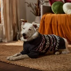 Frisco Gray Chevron Print Dog & Cat Sweater -Cat Supplies 353555 PT7. AC SS1800 V1660749506
