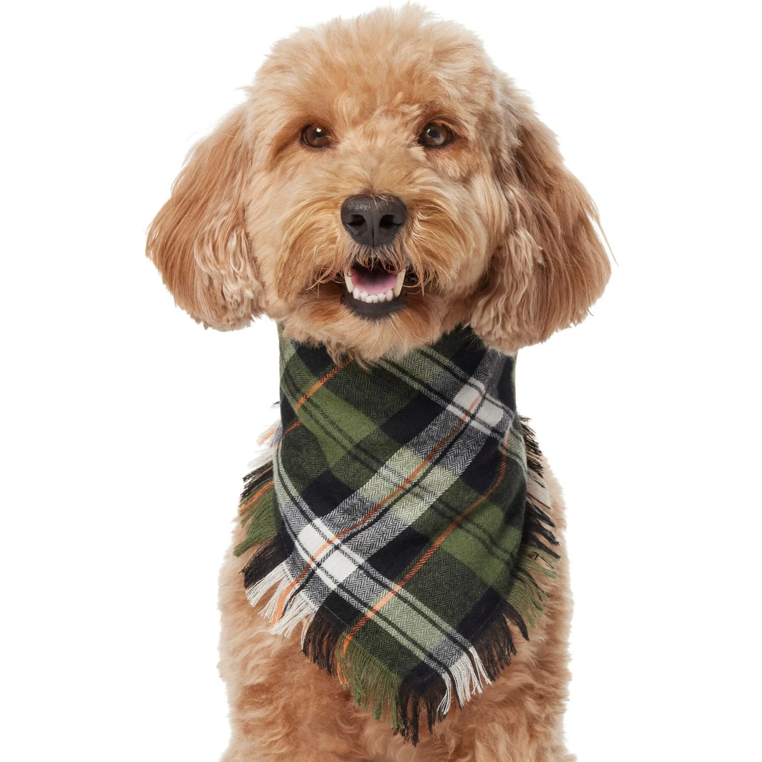 Frisco Plaid Fringe Dog & Cat Bandana 5 Frisco Plaid Fringe Dog & Cat Bandana - Image 3