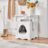 Yaheetech End Table Cat Litter Box Enclosure With Wooden Structure Open Shelf 2 Yaheetech End Table Cat Litter Box Enclosure With Wooden Structure Open Shelf -Cat Supplies 354090 MAIN. AC SS1800 V1697757372