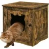 Sweet Barks Enclosed House Side Table Cat Litter Box, Rustic Brown 2 Sweet Barks Enclosed House Side Table Cat Litter Box, Rustic Brown -Cat Supplies 354503 MAIN. AC SS1800 V1640042244