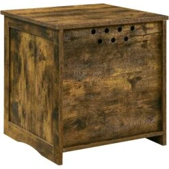 Sweet Barks Enclosed House Side Table Cat Litter Box, Rustic Brown 17 Sweet Barks Enclosed House Side Table Cat Litter Box, Rustic Brown -Cat Supplies 354503 PT6. AC SS1800 V1640040156